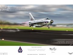 'Leuchars Launch' 23 Squadron F.6 Lightning lifting off from RAF Leuchars on a QRA sortie.
